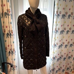 Black Quilted Women's Coat